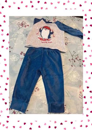 Pyjamas velours garçon