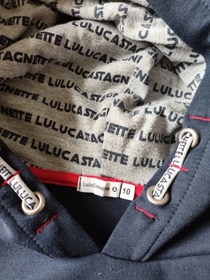 Sweat à capuche 10 ans – Lulu Castagnette – Bon état - photo numéro 6