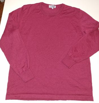 Pull rouge bordeaux Mi Laine La Femme Moderne petit 50/52 très bon état 