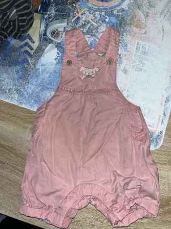 Salopette short 3 mois