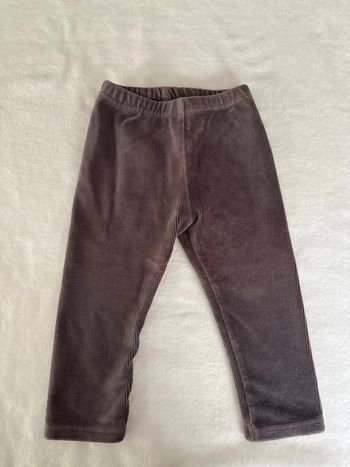Legging molletonné gris 18 mois