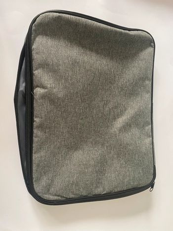 Grande sacoche / trousse de toilette neuve • Shein • Grise & plusieurs compartiments