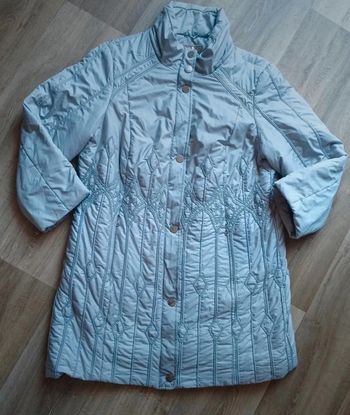 Veste longue gris métallisé taille 44 Gelco💖
