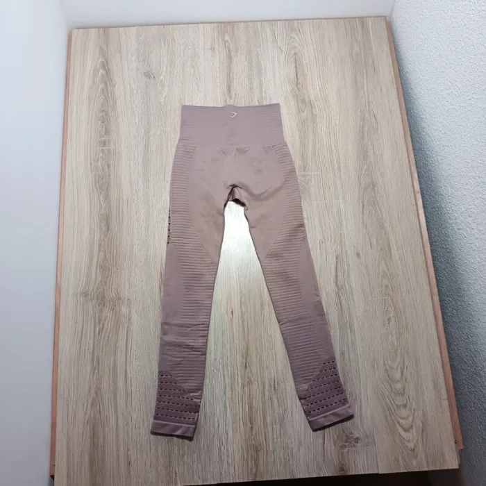 Legging gymshark femme s marron clair beige foncé - photo numéro 4