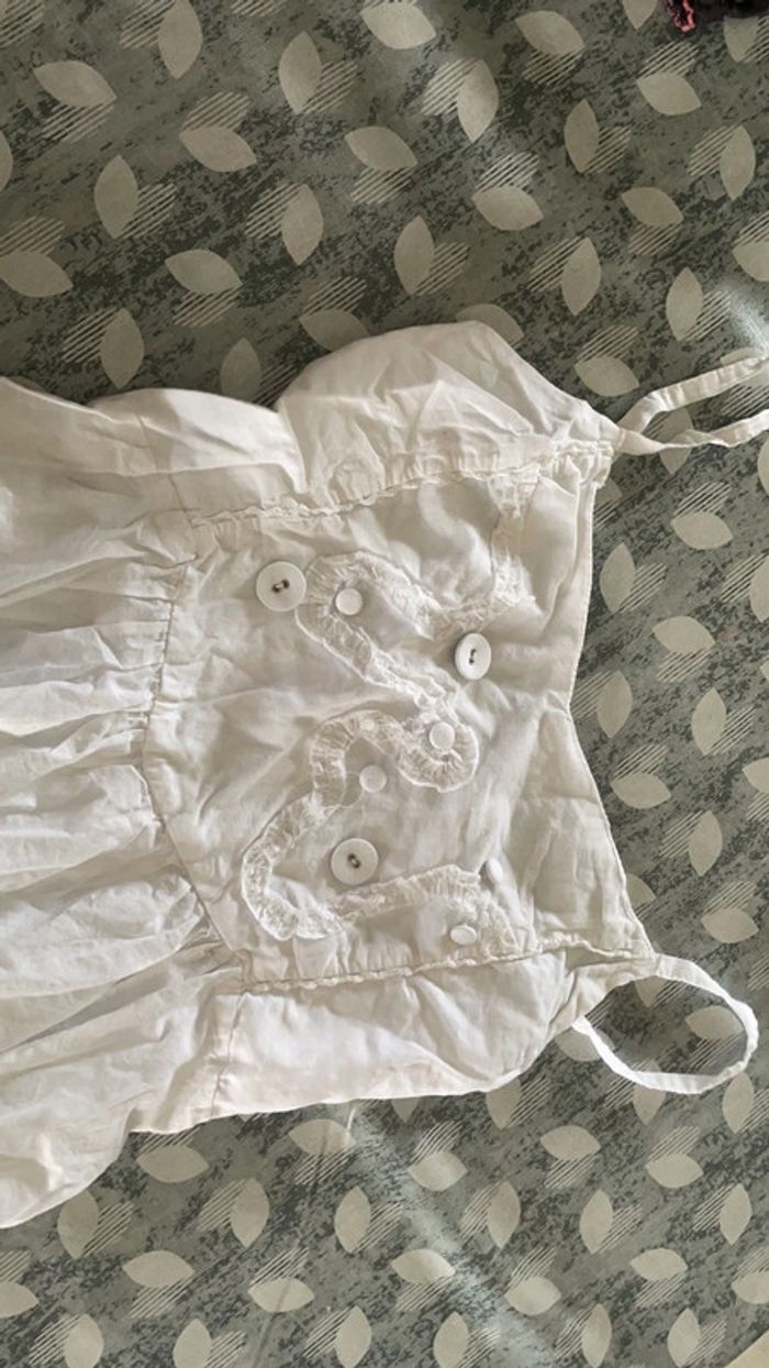 Robe blanche à bretelles S/M Vsign - photo numéro 3