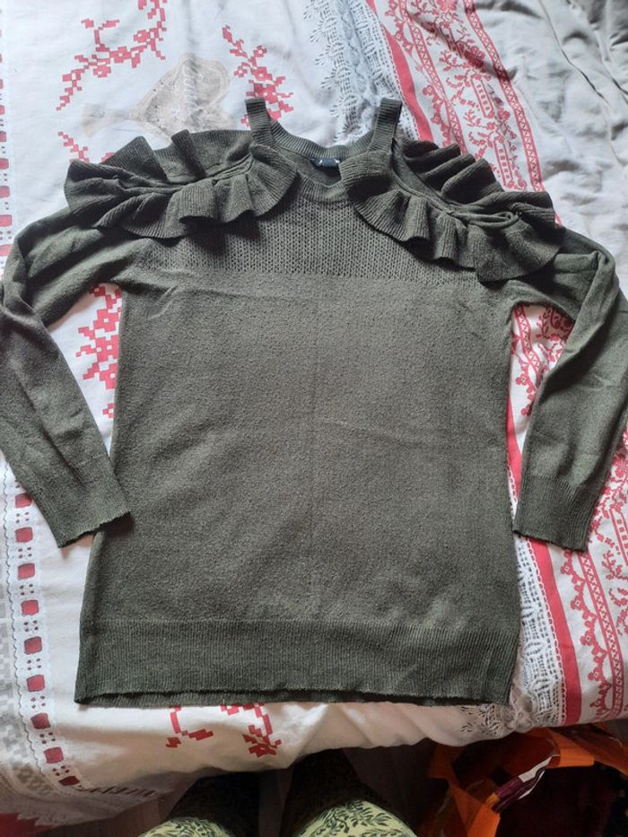 Pull fin kaki Jennyfer taille L