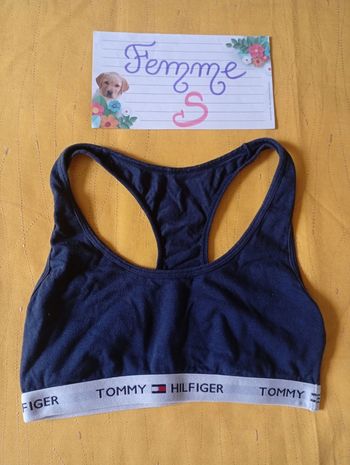 Brassière de sport bleu marine Tommy Hilfiger Taille S