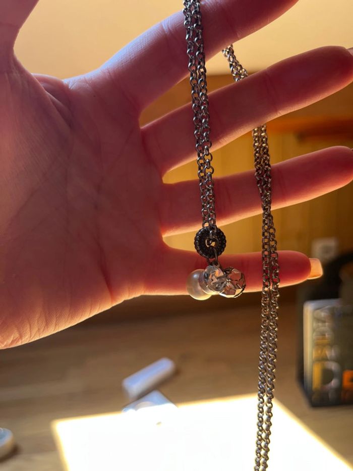 Lot bijoux artisanaux faits main – boucles d’oreilles, collier réglable & porte-clés - photo numéro 4