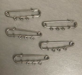 Lot de 5 broches à customiser