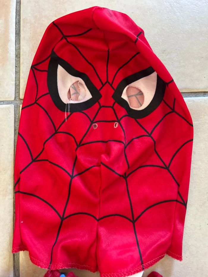 Déguisement Spiderman + masque tissu 5/7 ans - photo numéro 2
