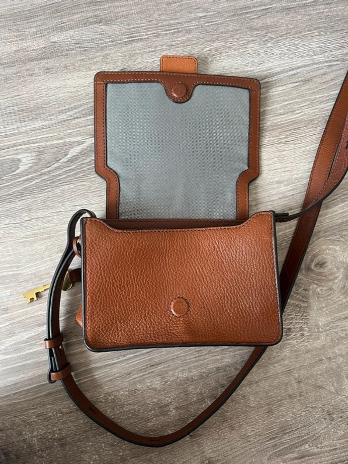 Sac Wiley Fossil cuir marron - photo numéro 4