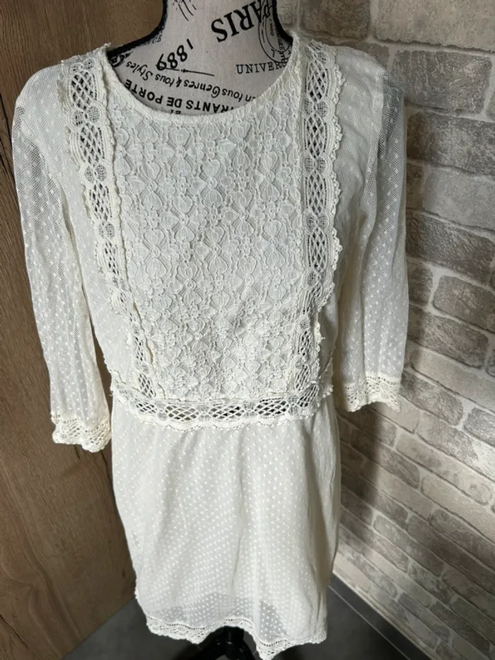 Robe vintage bohème romantique taille 40 - photo numéro 2