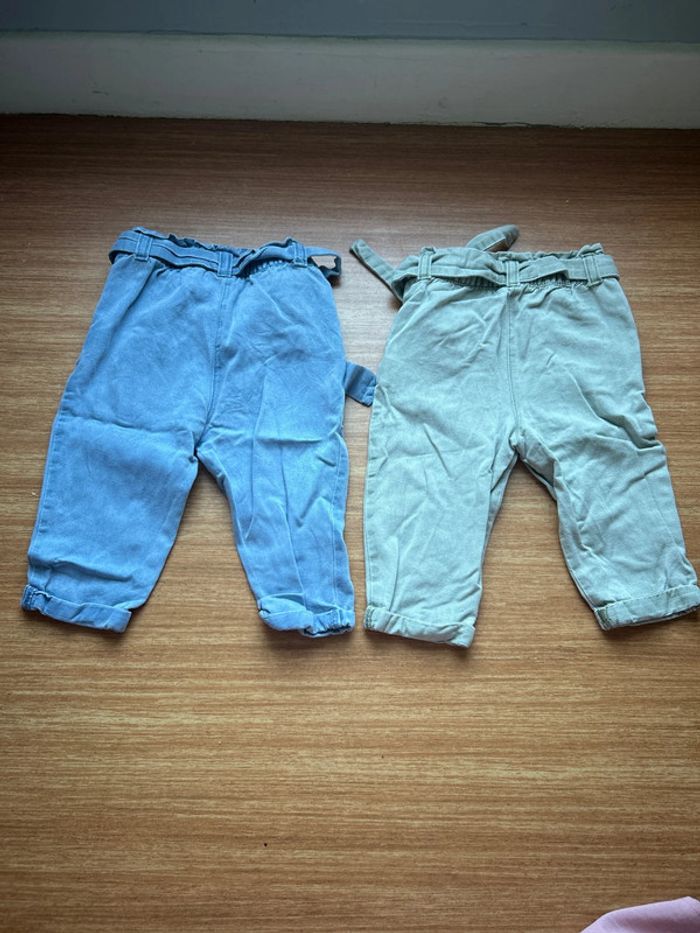 Lot de 2 pantalon 12 mois - photo numéro 2