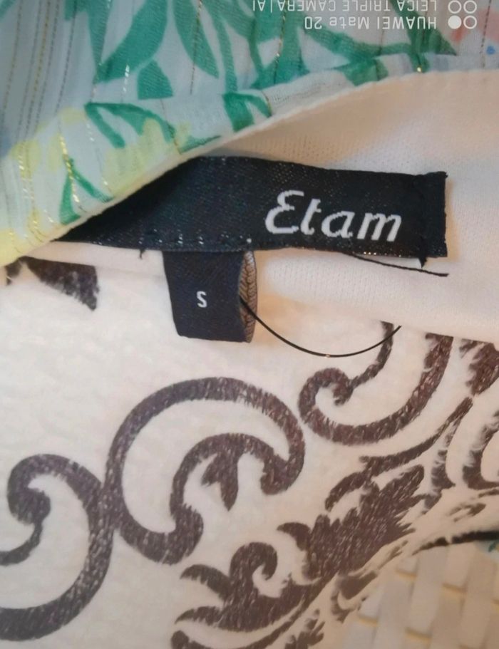 💕Jolie Blouse fleurie en voile Etam Femme – taille S/ 36 – tendance et féminine💕 - photo numéro 7