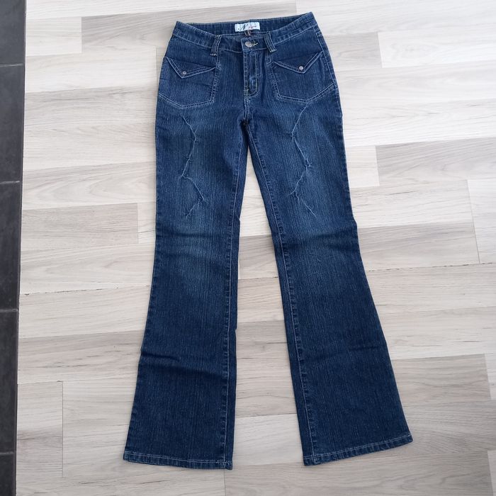 Jean femme bleu avec pattes d'éléphant N-Jean taille 36
