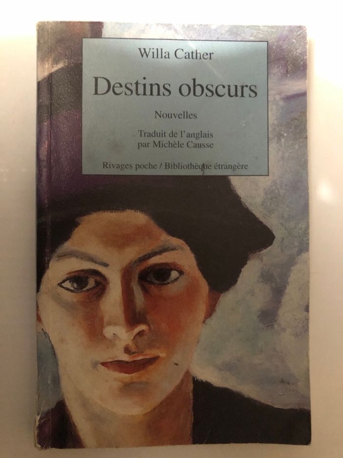Livre Destins obscurs Willa Cather