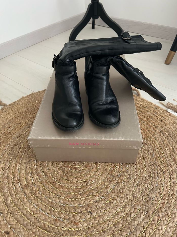 Bottes plates noires - photo numéro 2