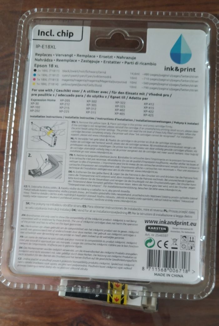 Lot de cartouches d'encre pour Epson - photo numéro 2