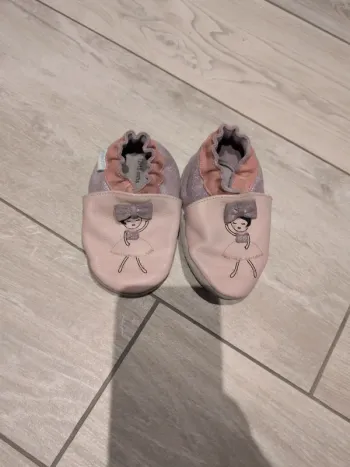 Chausson en semelle cuir souple Robeez