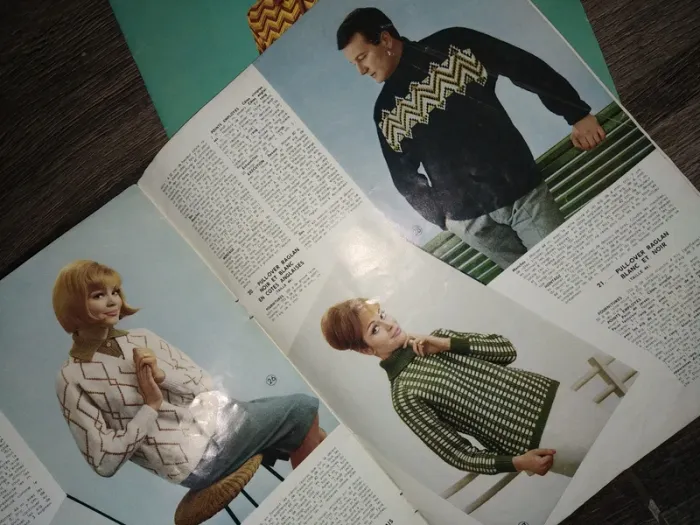 Magazine tricotons Modèle patron femme fashion crochet tricot vintage retro - photo numéro 3