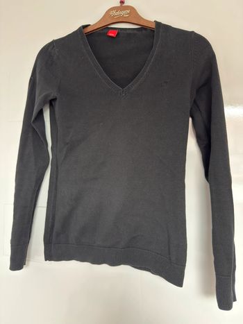Pull en V Esprit noir en S