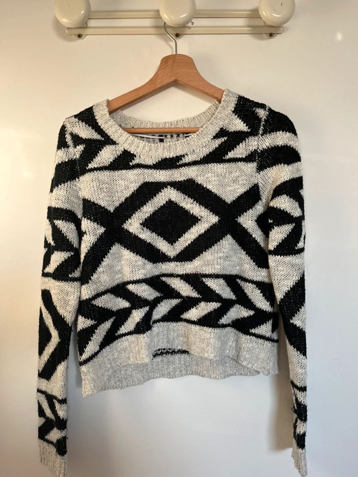 Pull motif en laine - photo numéro 2