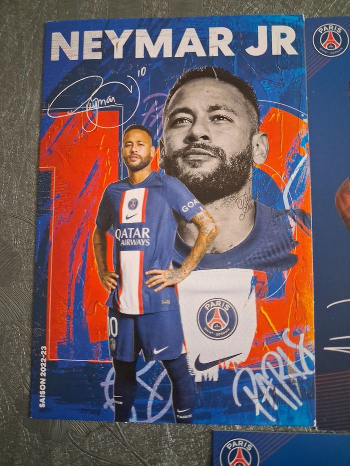 5 cartes joueurs PSG - photo numéro 2