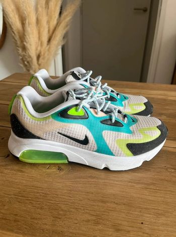 Nike Air Max 200 Blanc Vert Electrique Oracle Aqua