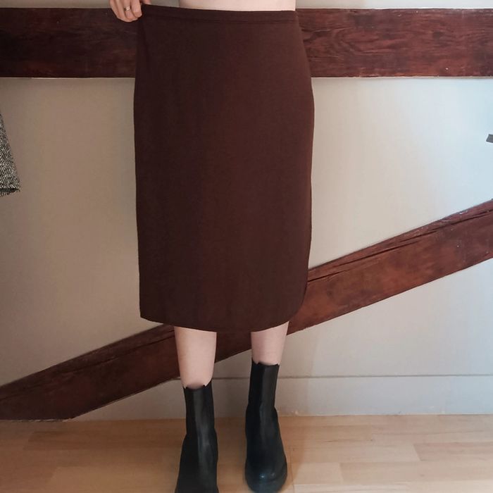 Jupe crayon marron Rodier - photo numéro 2