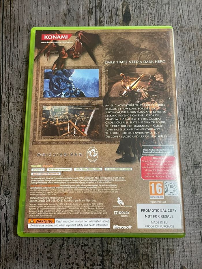 Castlevania: Lotds Of Shadow - Xbox 360 Promotional Copy UK Microsoft - photo numéro 2