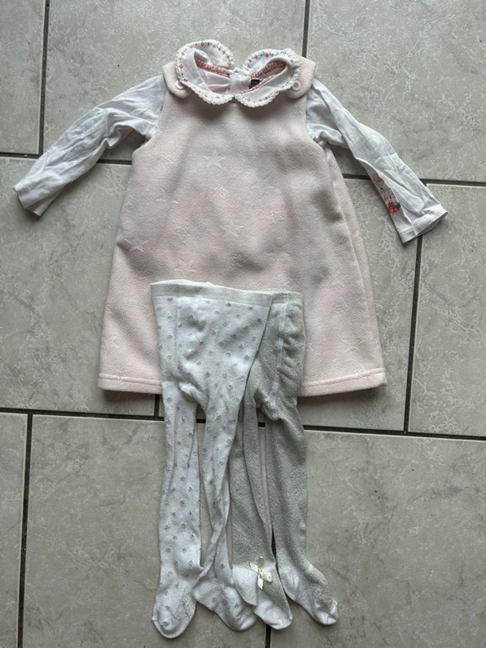 Robe polaire fille 9 mois
