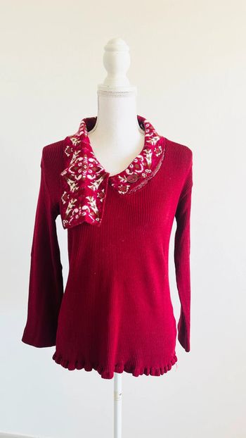Pull bordeaux Jacqueline Riu