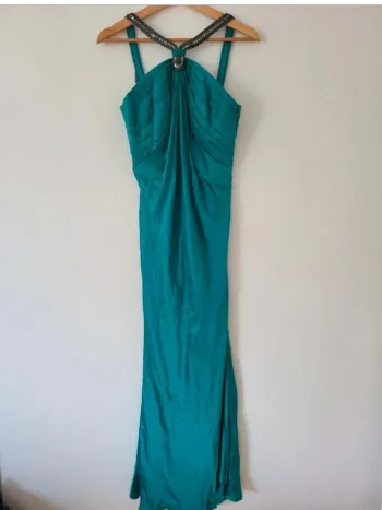 Robe de soirée  turquoise  Carlos  Miele taille  36