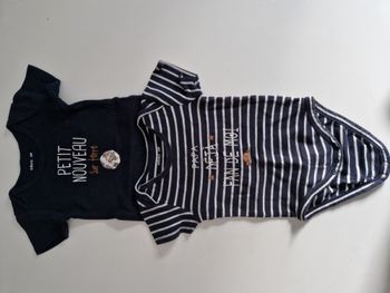 lot de 2 bodies 24 mois Gemo 