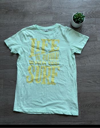 Tee-shirt fille vert clair – Taille 12 ans