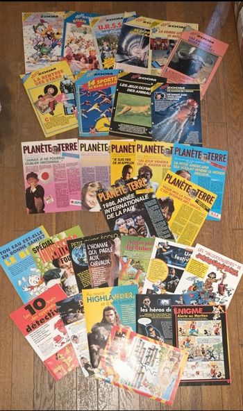 Gros lot anciens mickey zoom et planète terre vintage