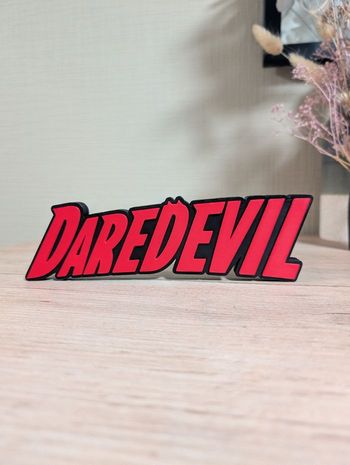 Daredevil logo décoratif 21x7cm Excellent état 