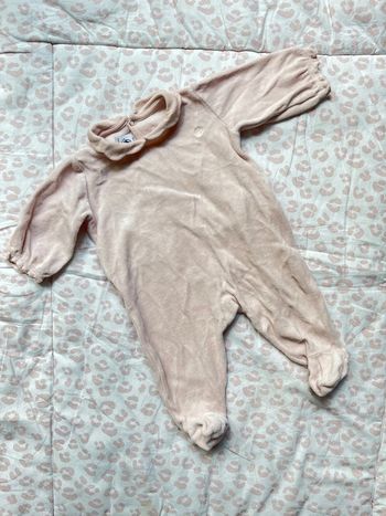 Pyjama grenouillère Petit Bateau rose 3 mois