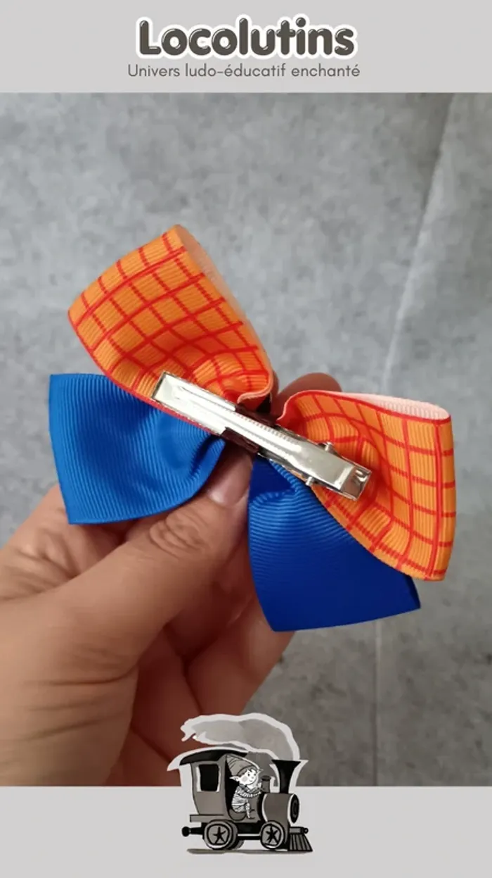 🚂 pince à cheveux décorative woody - photo numéro 4