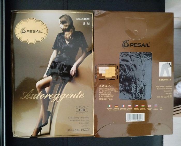 Lot de paires de bas noir  taille S - M neuf - photo numéro 4