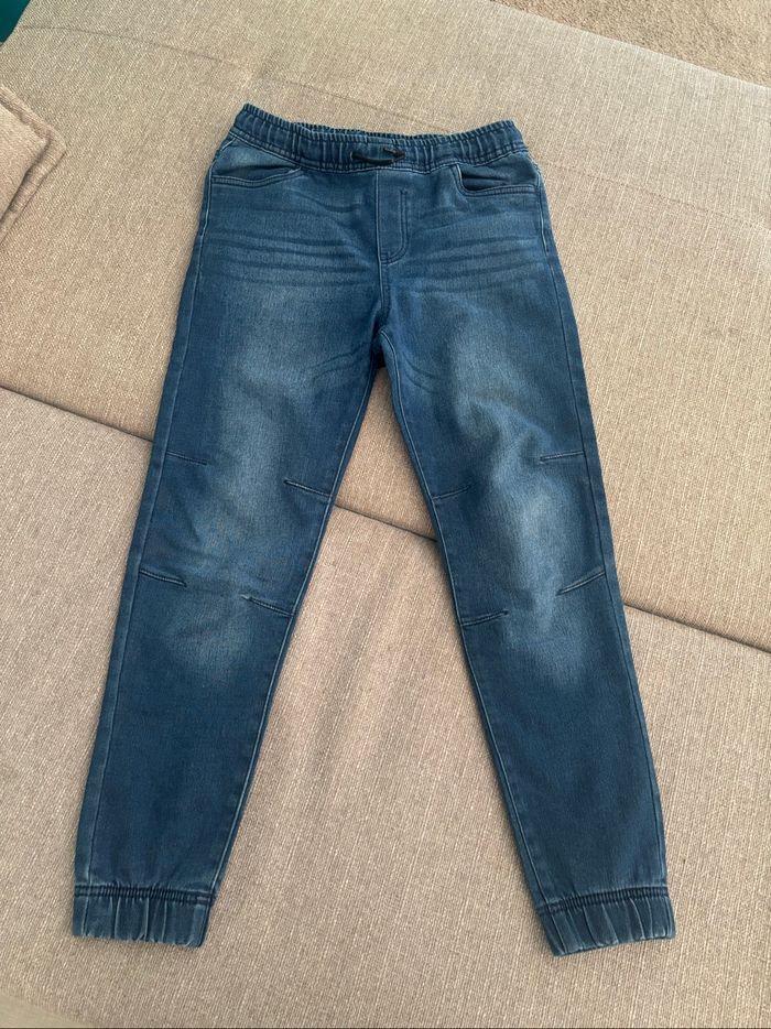 Pantalon jean confortable coton