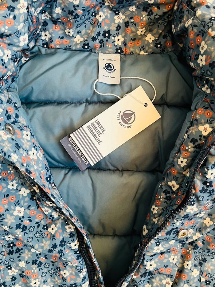 Doudoune fleurie chaude et déperlante avec capuche rétractable Petit bateau T-6 ans - photo numéro 8