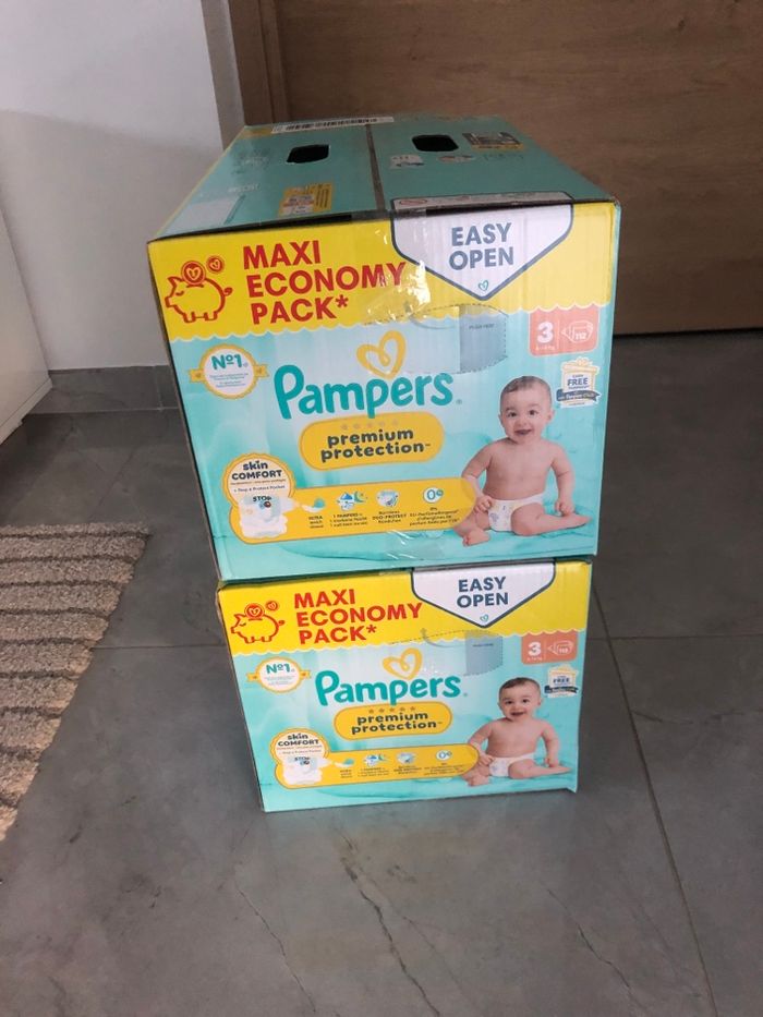 Lot 2 cartons Pampers protection premium taille 3 - photo numéro 2