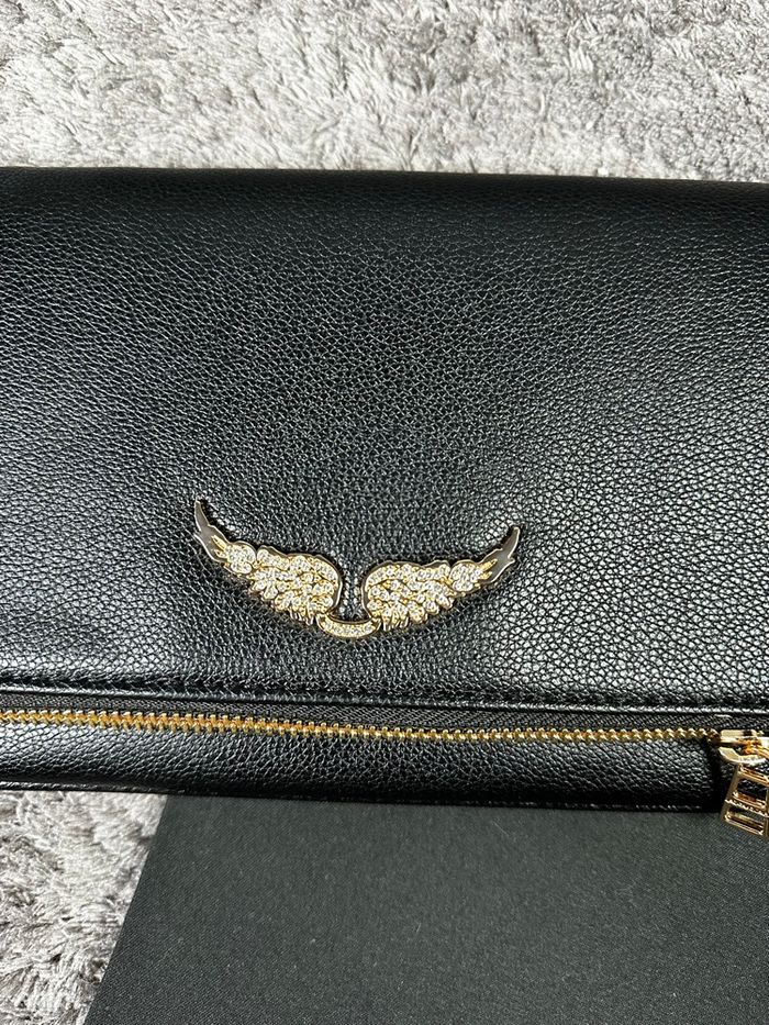 Sac zadig&voltaire noir et dorée en cuir - photo numéro 7