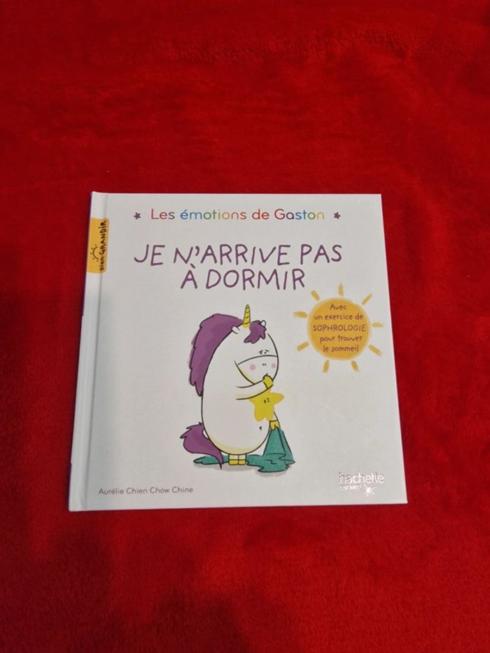Livre les émotions de Gaston je n'arrive pas à dormir