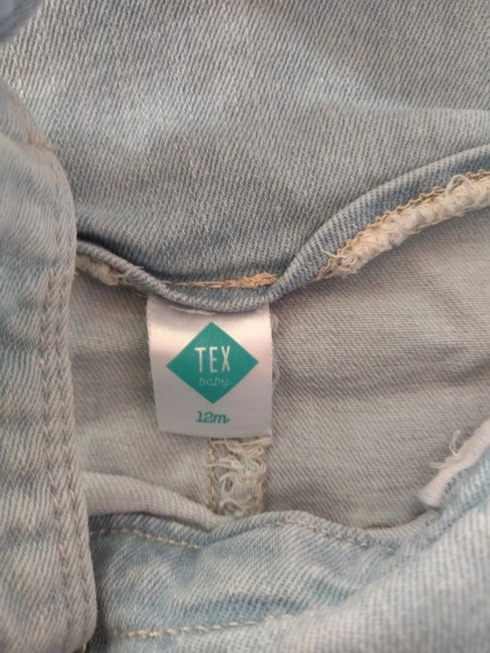 Salopette en jean 12 mois - photo numéro 3