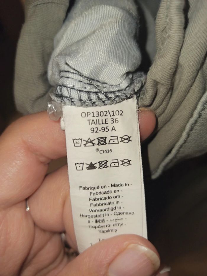 Pantalon jean de grossesse gris clair - photo numéro 3