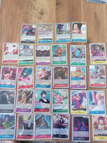 Lot 29 cartes rares one piece 