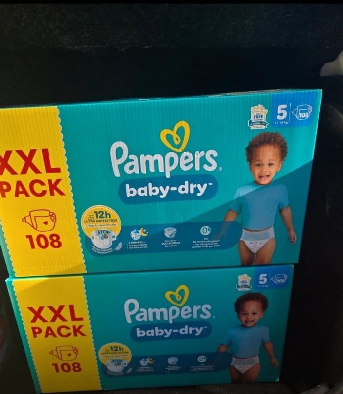 116 couches pampers baby dry taille 5