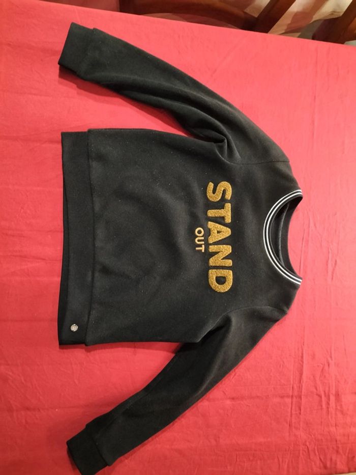 Pull noir polaire en 10 ans IKKS